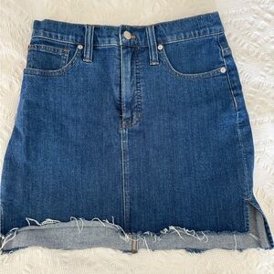 Madewell Denim Mini Skirt Size 27